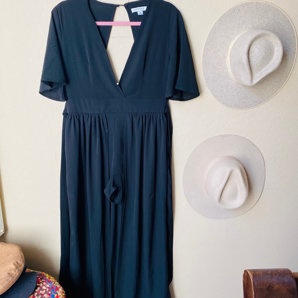 Deep V Neck Dress